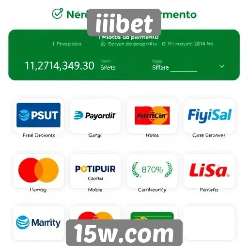 Métodos de pagamento oferecidos pelo iiibet